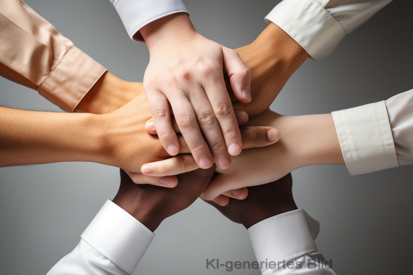 karriere-team-haende-01 Karriere - KI-generiertes Bild